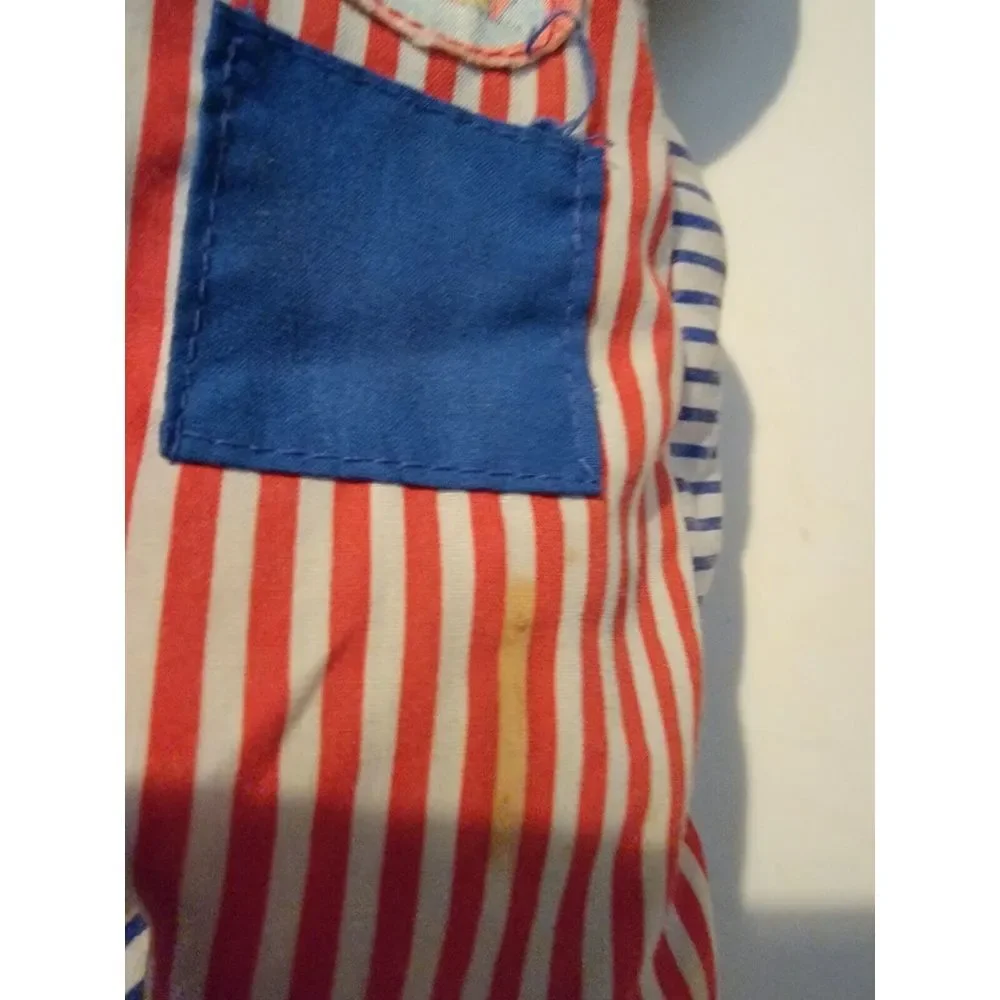 Vintage 1989 Magic Nursery‎ Doll African American 1980s Vtg Striped Pajamas